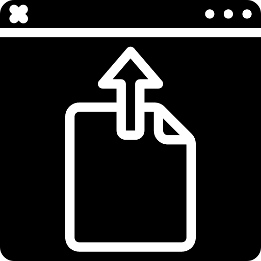 Web browser notes register document icon