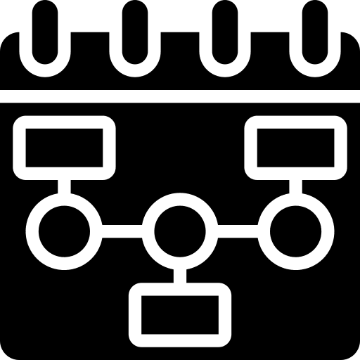 Calendar schedule timeline calendar icon
