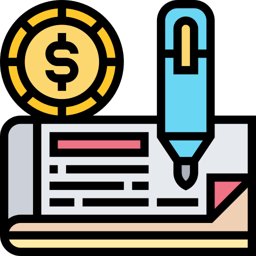 Checkbook checkbook business and finance bank icon