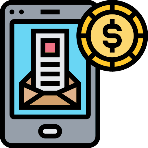 Bill bill application envelope icon Bill bill application envelope icon