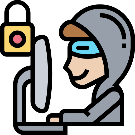 Cybercrime security thief malware icon Cybercrime security thief malware icon