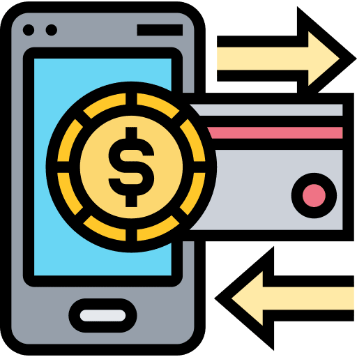 Payment business and finance smartphone payment icon Payment business and finance smartphone payment icon