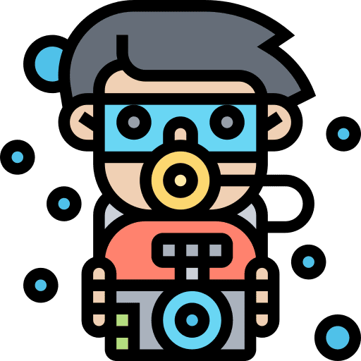 Camera sports and competition underwater photography photo camera icon