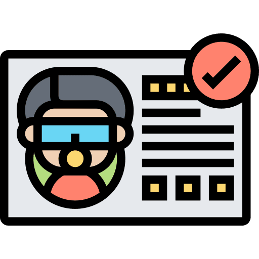 Certification qualify certification user icon