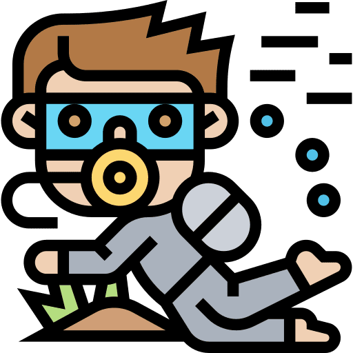 Scuba diving activity sports and competition people icon Scuba diving activity sports and competition people icon