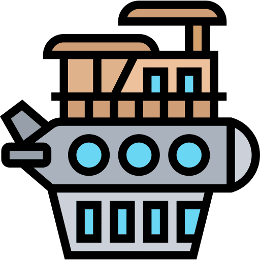 Submarine boat nautical ship icon