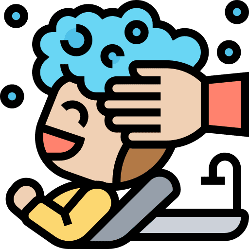Hair wash relax beauty shampoo icon