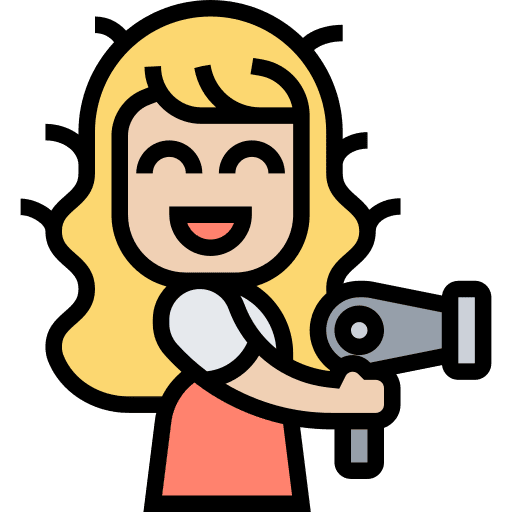 Hairdryer electric dry electronics icon