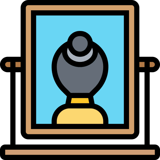 Mirror makeup grooming mirror icon Mirror makeup grooming mirror icon