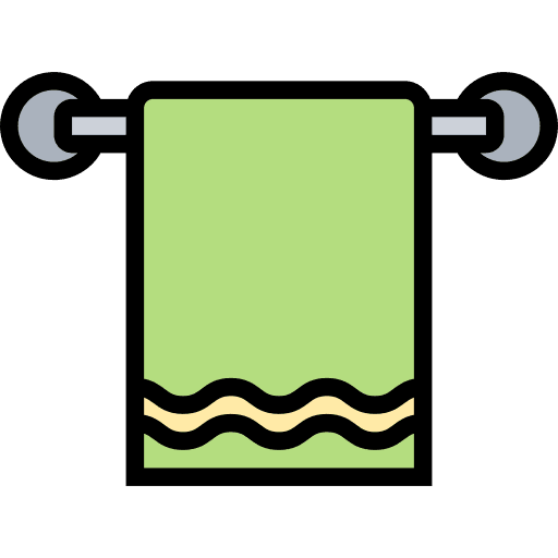 Towel wellness towel furniture and household icon Towel wellness towel furniture and household icon