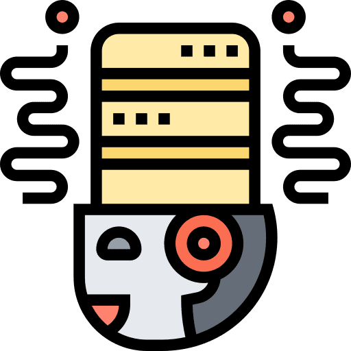 Big data server intelligence big data icon Big data server intelligence big data icon