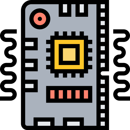 Chip processor mainboard peripheral icon Chip processor mainboard peripheral icon