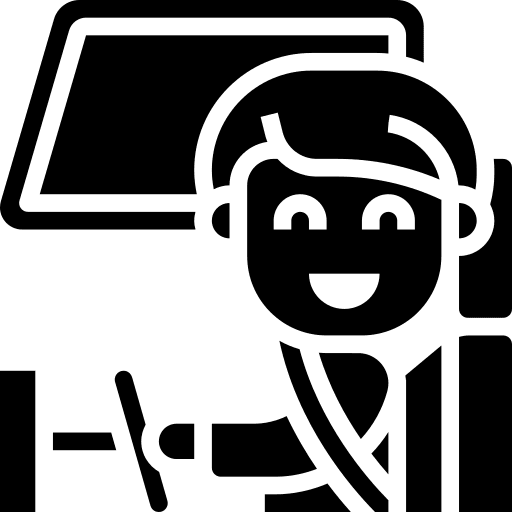 Driving user driver safety icon