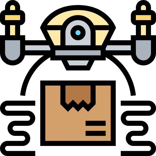 Drone transportation drone aircraft carrier icon Drone transportation drone aircraft carrier icon