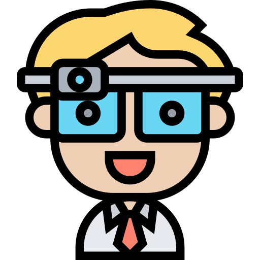 Smart glasses electronics technology technologic icon Smart glasses electronics technology technologic icon