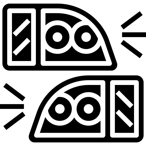 Headlight headlights light vehicle icon
