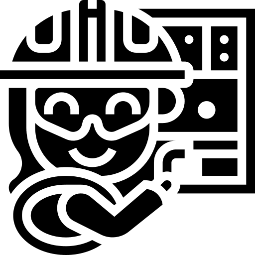 Electrician maintenance electrician inspector icon