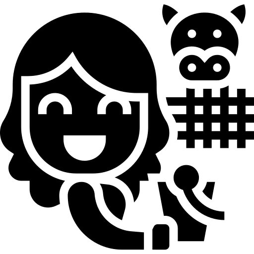 Farmer woman professions and jobs farm icon