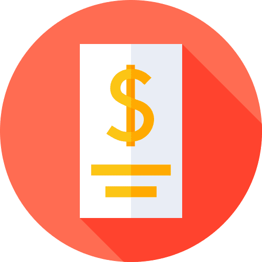 Bill dollar money business and finance icon Bill dollar money business and finance icon
