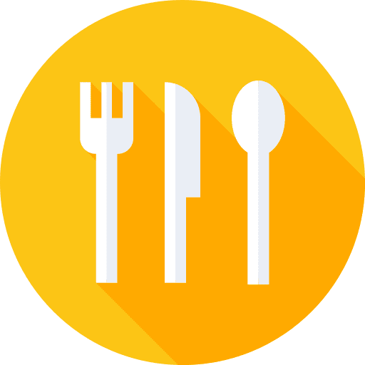 Cutlery eating tools and utensils knife icon