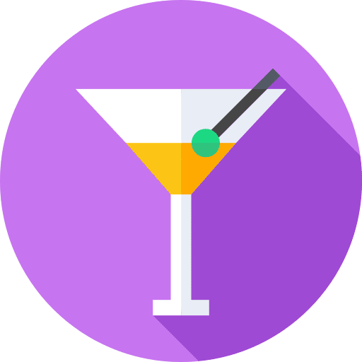 Cocktail alcoholic drinks beverage food and restaurant icon Cocktail alcoholic drinks beverage food and restaurant icon