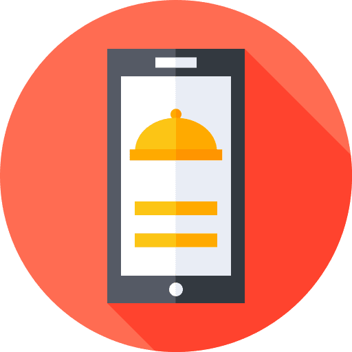 Order menu mobile app icon Order menu mobile app icon
