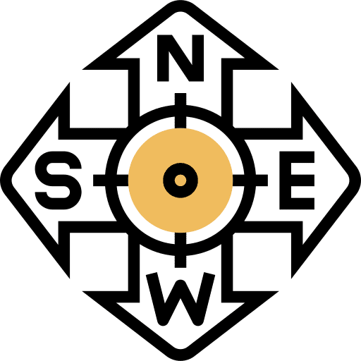 Direction direction cardinal points north icon