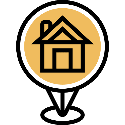 Home home map pointer location pin icon