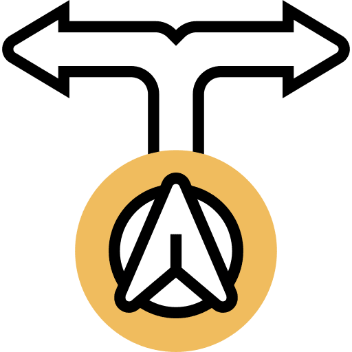 Turn turn navigation direction icon