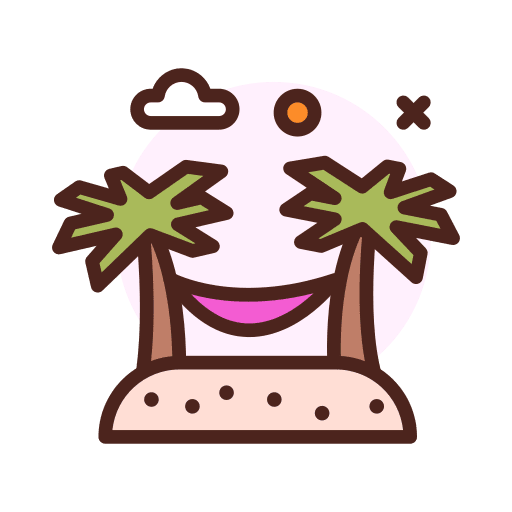 Hammock hammock vacations holidays icon