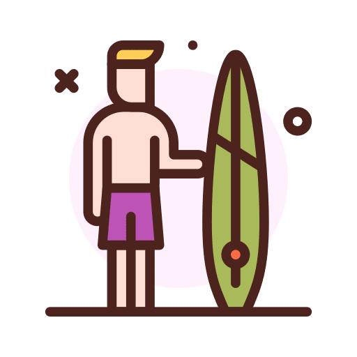 Surf wave surfing water sport icon Surf wave surfing water sport icon