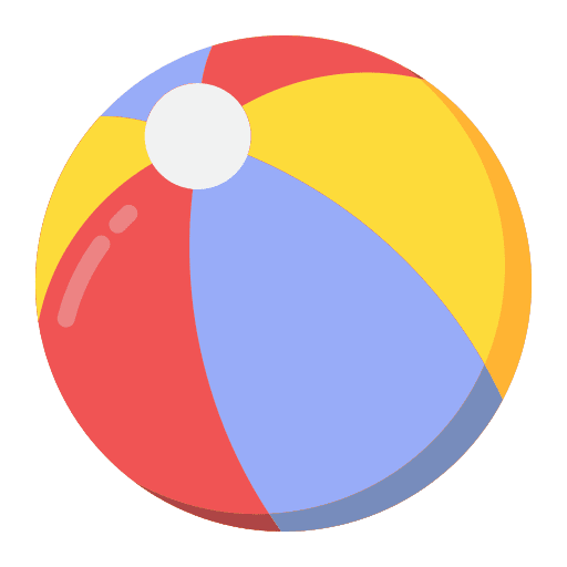 Beach ball leisure summer holidays kid and baby icon