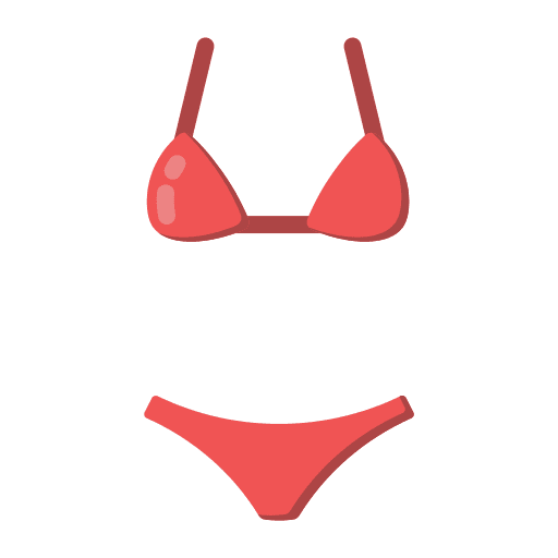 Bikini thong beach summer icon Bikini thong beach summer icon