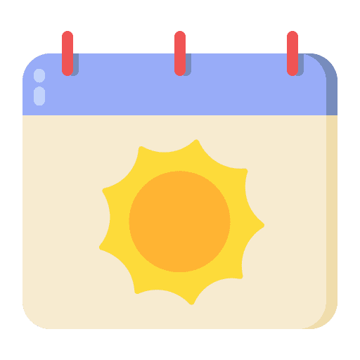 Summertime sun time and date vacation icon Summertime sun time and date vacation icon