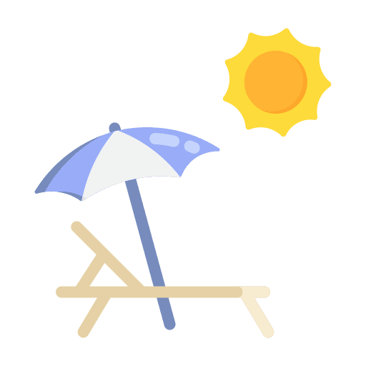 Sunbathing holidays relax summertime icon Sunbathing holidays relax summertime icon