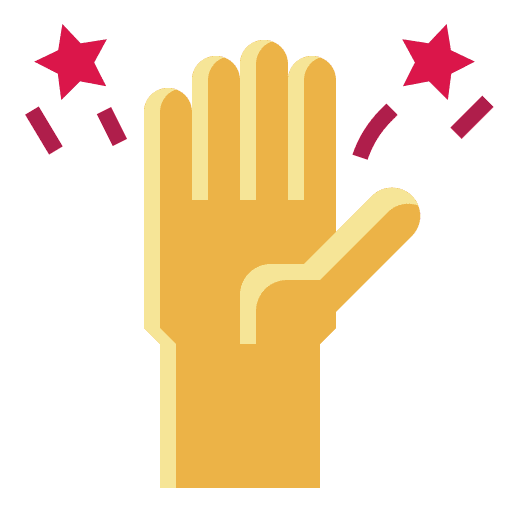 Hand up school ask raise hand icon