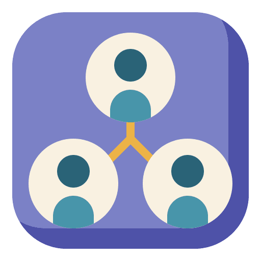 Society and culture podcast hologram online communities icon