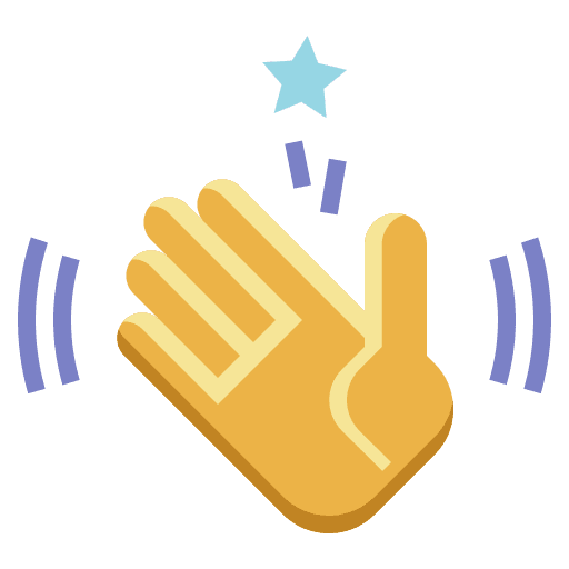 Waving hand wave goodbye hands and gestures icon