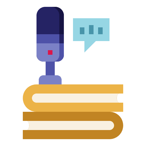 Audio book study listen reading icon