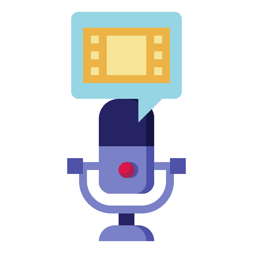 Movie entertainment communications audio icon