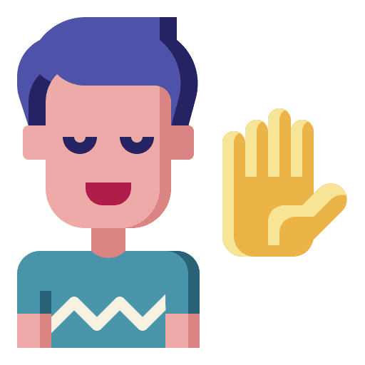 Raise hand elections hand democracy icon