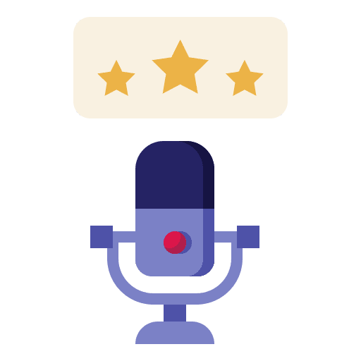 Rating stars communications customer satisfaction social media icon