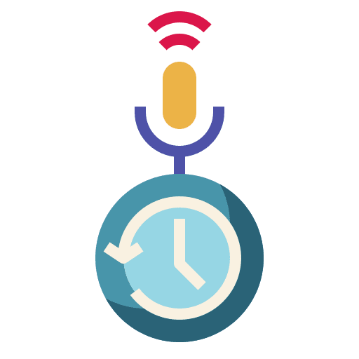 Voice message social media record podcast icon