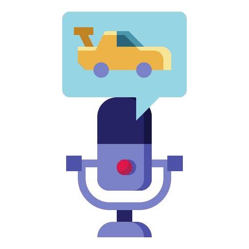 Automobile headphone podcast news podcast icon