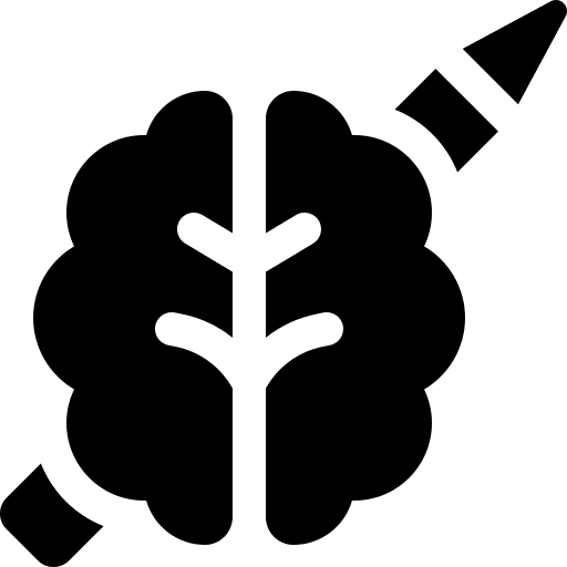 Brain brain brain outline think icon Brain brain brain outline think icon