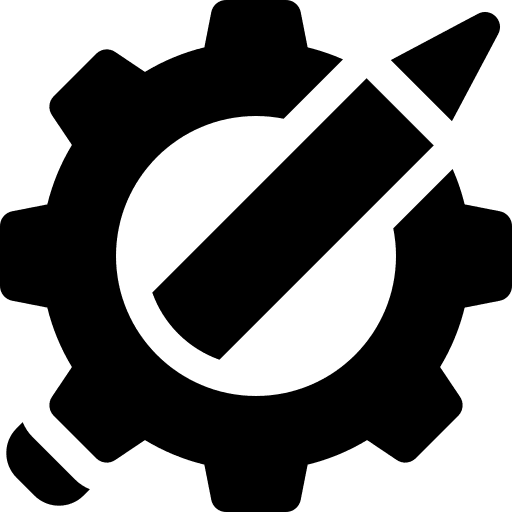 Creative process creative process processing technical icon
