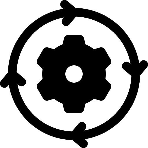 Process automation process gears icon
