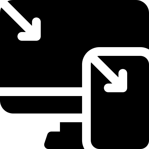 Responsive monitor adaptive web design icon