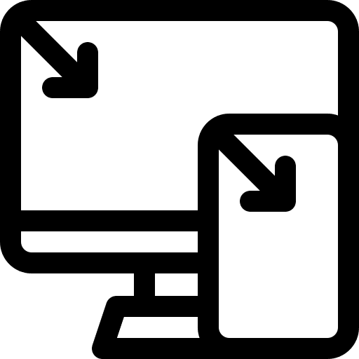Responsive web computer monitor icon