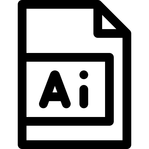 Ai format ai symbol files and folders interface icon